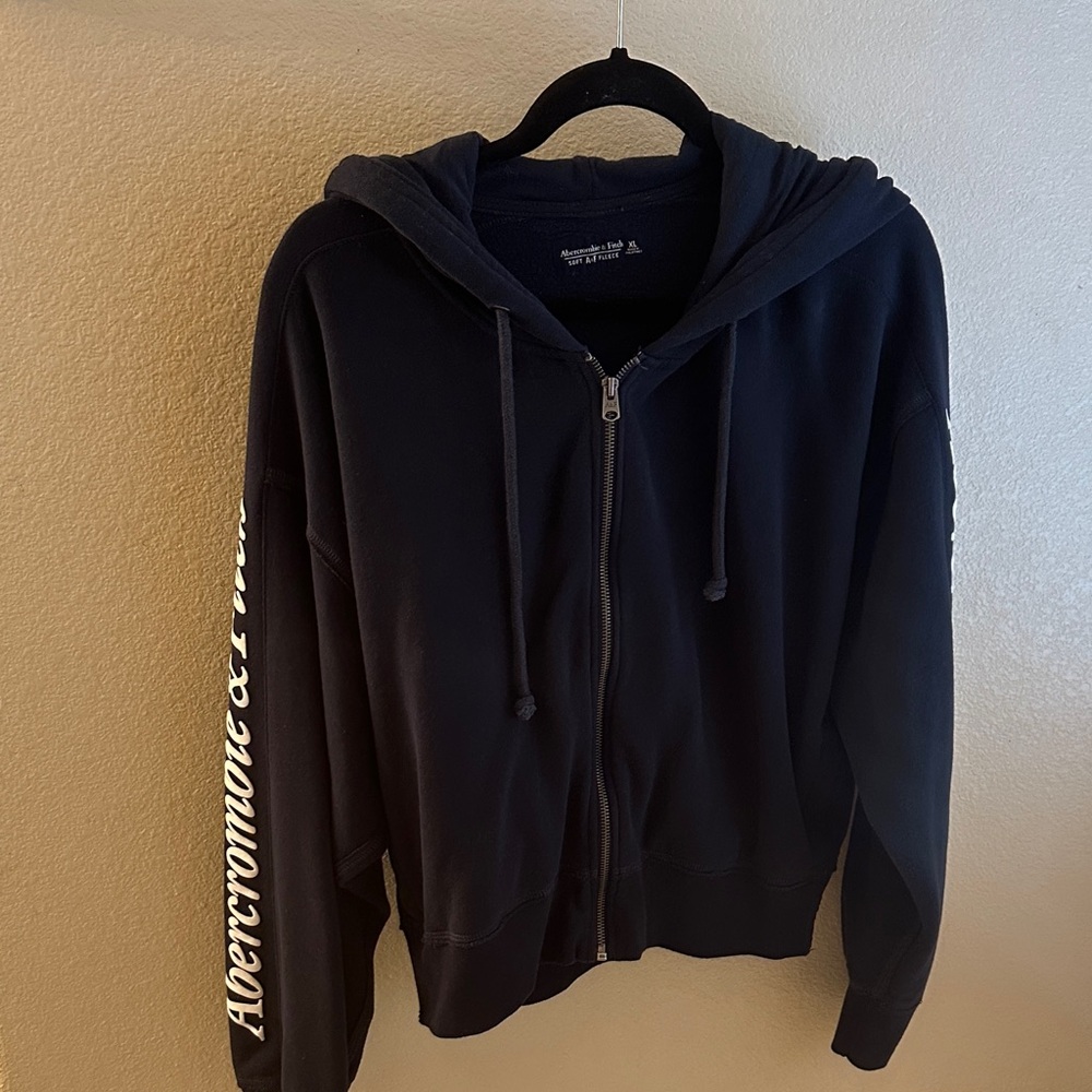 Abercrombie & Fitch Navy Blue Hoodie